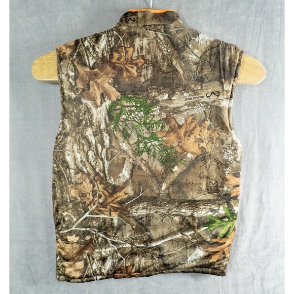 RealTree Edge Full Zip Camo Hunting Vest Reversable Black and Camo Mens Medium - Picture 3 of 11